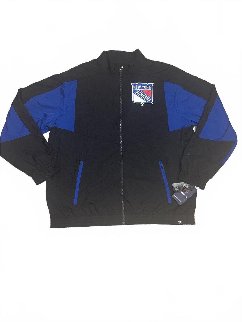 Fanatics New York Rangers Black and Blue Jacket 2XL